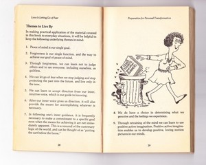 Appropriated self-help text from the installation "You Can\'t Stop Progress" ,Daniel Nevers