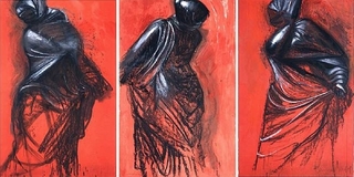 	Three Red Dancers ,Jim Dine