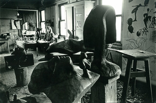 Mary Frank’s studio, West 86th Street, New York, mid-1960’s. ,