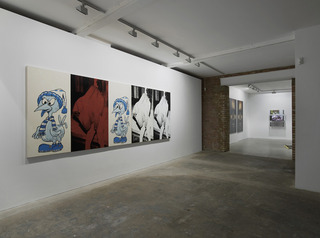 Install shot of \'The Great White Way Goes Black\',