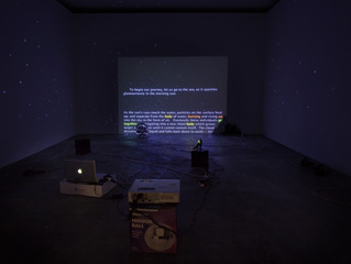 Install shot of \'The Great White Way Goes Black\',