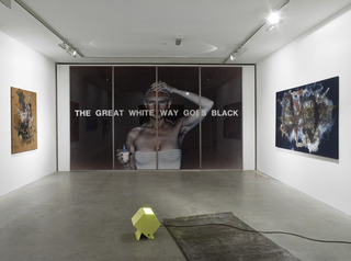 Install shot of \'The Great White Way Goes Black\',