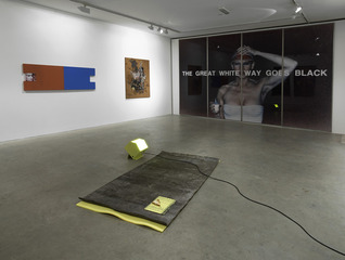Install shot of \'The Great White Way Goes Black\',