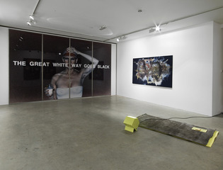 Install shot of \'The Great White Way Goes Black\',