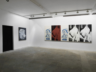 Install shot of \'The Great White Way Goes Black\',
