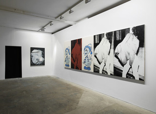 Install shot of \'The Great White Way Goes Black\',