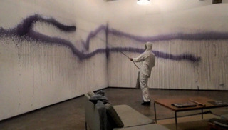 Video Stills from: Grape syrup action for Paul Octavian Nasca’s “U smile 800% slower”,Nicolas Lobo