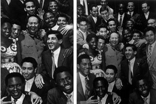 N.24. 1959 Chairman Mao with friends from Africa,Asia and Latin America,Zhang Dali