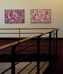 Untitled (Red & Blue); Last Waltz of the Manatees,Priscilla Fowler