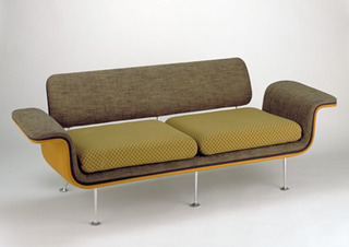 Sofa from a suite designed from Braniff Airlines,Alexander Girard