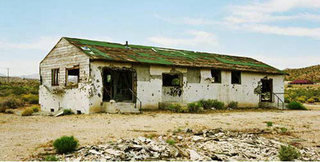 [Manzanar] Architecture Double, "#3.28.01 - Abandoned building near Jawbone Creek and Highway 14 (version 1),Andrew Freeman