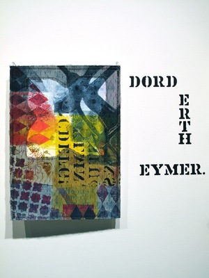 Dord Erth Eymer - Chloe Urban - Gelatin Print with Cutout, Lace, and Stitching