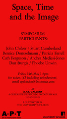 Space Time and the Image, Symposium led by Cath Ferguson,Daniel Sturgis, Phoebe Unwin, Stuart Cumberland, ANDREA MEDJESI-JONES, Patricia Farrell, Cath Ferguson