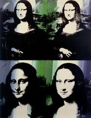 Mona Lisa Four Times,Andy Warhol