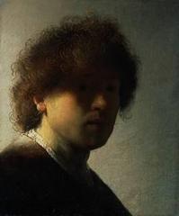 Self Portrait at an Early Age,Rembrandt van Rijn