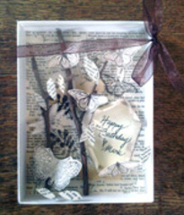 3-D greeting card box,