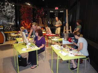 Instructor Daryl Gortner teaches another exciting Oil Painting Class!,