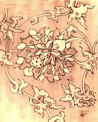 Lotus Drawing,Frank Messa
