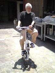 Ed Moses on a bike,Ed Moses