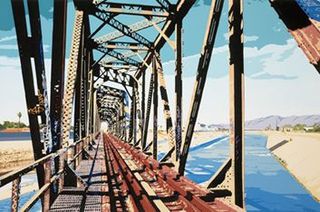 South Gate Railroad Bridge, LA River,David Thompson