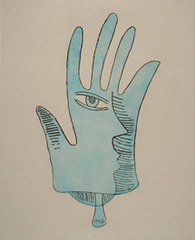 Blue Hand,Man Ray