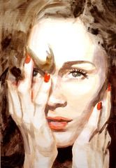 Woman (Red Nails),Servane Mary