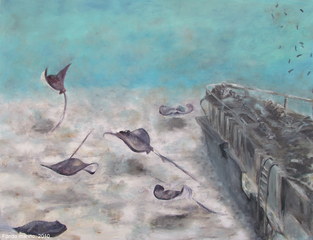 Wreck And Devilfish (ÉPAVE ET RAYES MANTA),Salome De Cambra A-