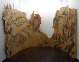 Instalation view of Spook™: INVOCATION at LMAKprojects, NY,Kenseth Armstead