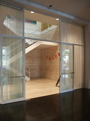 Stairs by Mies van der Rohe,mobile by Alex Calder,Mies van der Rohe
