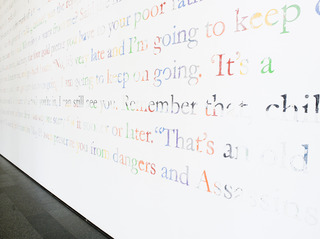 Installation view of Mark Bradford, Museum of Contemporary Art Chicago,Mark Bradford