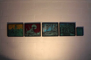 (From Left to Right) Utopia, The Bird, Landscape With Trees (Diptych), Head Of Dragon,Ben Westley Clarke