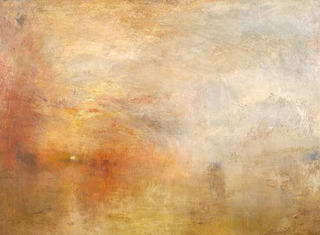 Sun Setting over a Lake  ,Joseph Mallord William Turner