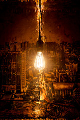 CHCC01 (detail) with original Edison lightbulb circa late 1800s,Matthew Brandt