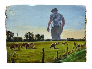Self Portrait As Giant In Northern France,JEAN PIERRE ROY
