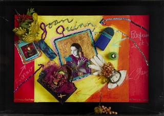 Joan Quinn Painting Collage-copyright simone gad 1988/2011,Simone Gad