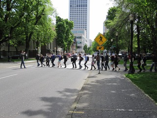 Blind Field Shuttle - Open Engagement Conference, Portland State University,Carmen Papalia