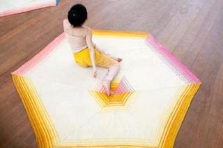 Performance by Jennifer Tee in collaboration with choreographer Jack Gallagher on and around Tee\'s Crystalline Floor Pieces (2010) and Covert Entwined Heart (2004-2010),Jennifer Tee