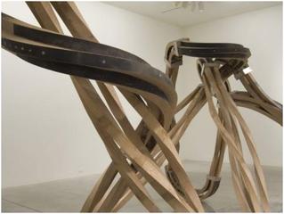 Matthew Perry, Dead Leg, 2007, Oak and stainless steel, ,Richard Deacon