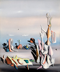 detail from A Little Later (Un peu après),Yves Tanguy