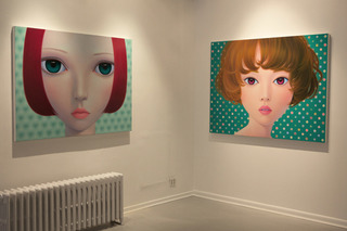 Installation of "Plastic" paintings,Kiseok Kim