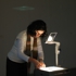 Kim_schoenstadt_working_her_overhead_projector