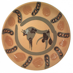 Taureau Ceramic Plate,Pablo Picasso