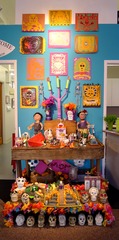 Altar by San Rafael High School students,Tia Starr Warner, Joanna Herrera