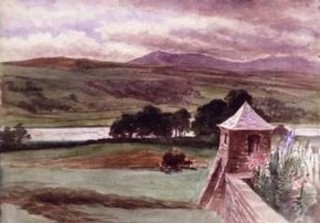 Esthwaite Water seen from Lakefield ,Beatrix Potter