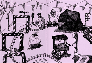 sketch for Sculpture Garden,Steven Hull