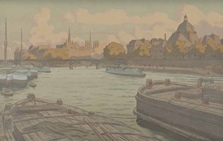 The Institute and the Ile de la Cité (L’Institut et la Cité), ,Henri Rivière
