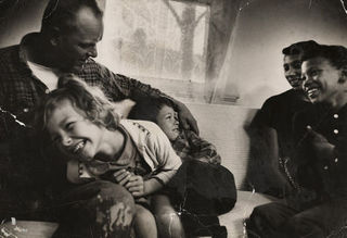 Richard and Mildred Loving with their children Peggy, Donald, and Sidney in their living room, Caroline County, Virginia,Grey Villet