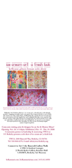 ice cream art | a fresh look solo show,Kellyann Gilson Lyman