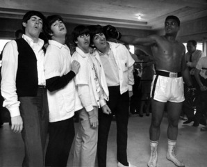 Ali Hits George, 5th Street Gym, Miami ,Harry Benson