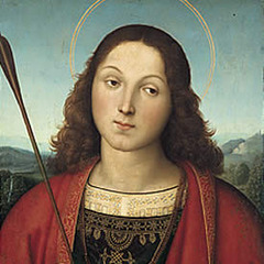  Saint Sebastian (detail) ,Raphael